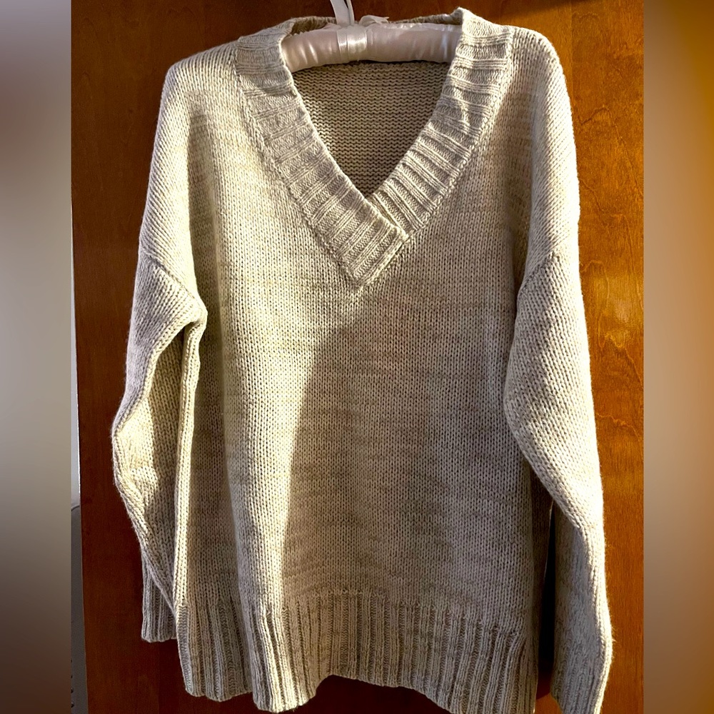 Oversized knit sweater